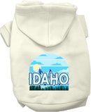 Pet Dog & Cat Screen Printed Hoodie for Medium to Large Pets (Sizes 2XL-6XL), "Idaho Trailblazer"