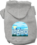 Pet Dog & Cat Screen Printed Hoodie for Medium to Large Pets (Sizes 2XL-6XL), "Idaho Trailblazer"