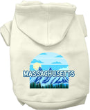 Pet Dog & Cat Screen Printed Hoodie for Medium to Large Pets (Sizes 2XL-6XL), "Massachusetts Trailblazer"