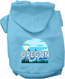 Pet Dog & Cat Screen Printed Hoodie for Medium to Large Pets (Sizes 2XL-6XL), "Oregon Trailblazer"