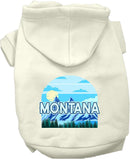 Pet Dog & Cat Screen Printed Hoodie for Medium to Large Pets (Sizes 2XL-6XL), "Montana Trailblazer"