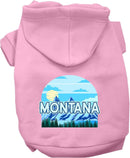 Pet Dog & Cat Screen Printed Hoodie for Medium to Large Pets (Sizes 2XL-6XL), "Montana Trailblazer"