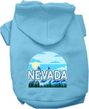 Pet Dog & Cat Screen Printed Hoodie for Small to Medium Pets (Sizes XS-XL), "Nevada Trailblazer"