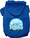 Pet Dog & Cat Screen Printed Hoodie for Small to Medium Pets (Sizes XS-XL), "Texas Trailblazer"