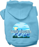 Pet Dog & Cat Screen Printed Hoodie for Medium to Large Pets (Sizes 2XL-6XL), "West Virginia Trailblazer"