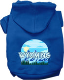 Pet Dog & Cat Screen Printed Hoodie for Small to Medium Pets (Sizes XS-XL), "Wyoming Trailblazer"