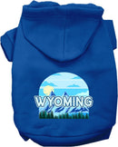 Pet Dog & Cat Screen Printed Hoodie for Medium to Large Pets (Sizes 2XL-6XL), "Wyoming Trailblazer"