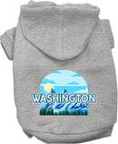 Pet Dog & Cat Screen Printed Hoodie for Medium to Large Pets (Sizes 2XL-6XL), "Washington Trailblazer"