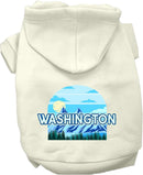 Pet Dog & Cat Screen Printed Hoodie for Medium to Large Pets (Sizes 2XL-6XL), "Washington Trailblazer"