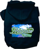 Pet Dog & Cat Screen Printed Hoodie for Medium to Large Pets (Sizes 2XL-6XL), "Arkansas Summer"