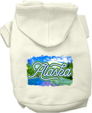 Pet Dog & Cat Screen Printed Hoodie for Medium to Large Pets (Sizes 2XL-6XL), "Alaska Summer"