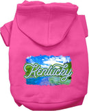 Pet Dog & Cat Screen Printed Hoodie for Small to Medium Pets (Sizes XS-XL), "Kentucky Summer"