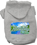 Pet Dog & Cat Screen Printed Hoodie for Medium to Large Pets (Sizes 2XL-6XL), "Kentucky Summer"