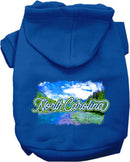 Pet Dog & Cat Screen Printed Hoodie for Medium to Large Pets (Sizes 2XL-6XL), "North Carolina Summer"