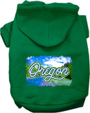 Pet Dog & Cat Screen Printed Hoodie for Small to Medium Pets (Sizes XS-XL), "Oregon Summer"