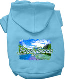 Pet Dog & Cat Screen Printed Hoodie for Small to Medium Pets (Sizes XS-XL), "Pennsylvania Summer"