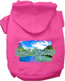 Pet Dog & Cat Screen Printed Hoodie for Medium to Large Pets (Sizes 2XL-6XL), "South Carolina Summer"