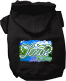 Pet Dog & Cat Screen Printed Hoodie for Small to Medium Pets (Sizes XS-XL), "Texas Summer"