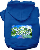 Pet Dog & Cat Screen Printed Hoodie for Small to Medium Pets (Sizes XS-XL), "Texas Summer"