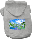 Pet Dog & Cat Screen Printed Hoodie for Medium to Large Pets (Sizes 2XL-6XL), "Wyoming Summer"