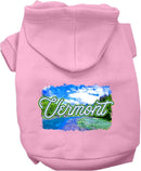 Pet Dog & Cat Screen Printed Hoodie for Small to Medium Pets (Sizes XS-XL), "Vermont Summer"