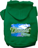 Pet Dog & Cat Screen Printed Hoodie for Medium to Large Pets (Sizes 2XL-6XL), "Vermont Summer"