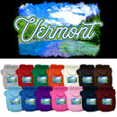 Pet Dog & Cat Screen Printed Hoodie for Medium to Large Pets (Sizes 2XL-6XL), "Vermont Summer"