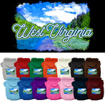 Pet Dog & Cat Screen Printed Hoodie for Medium to Large Pets (Sizes 2XL-6XL), "West Virginia Summer"