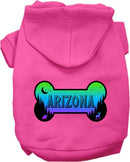 Pet Dog & Cat Screen Printed Hoodie for Small to Medium Pets (Sizes XS-XL), "Arizona Mountain Shades"