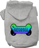 Pet Dog & Cat Screen Printed Hoodie for Small to Medium Pets (Sizes XS-XL), "Georgia Mountain Shades"