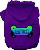 Pet Dog & Cat Screen Printed Hoodie for Medium to Large Pets (Sizes 2XL-6XL), "Kentucky Mountain Shades"