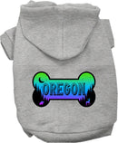 Pet Dog & Cat Screen Printed Hoodie for Small to Medium Pets (Sizes XS-XL), "Oregon Mountain Shades"