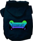 Pet Dog & Cat Screen Printed Hoodie for Medium to Large Pets (Sizes 2XL-6XL), "Vermont Mountain Shades"