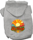 Pet Dog & Cat Screen Printed Hoodie for Medium to Large Pets (Sizes 2XL-6XL), "Arizona Mellow Mountain"