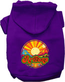 Pet Dog & Cat Screen Printed Hoodie for Medium to Large Pets (Sizes 2XL-6XL), "Arizona Mellow Mountain"