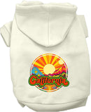 Pet Dog & Cat Screen Printed Hoodie for Medium to Large Pets (Sizes 2XL-6XL), "California Mellow Mountain"