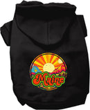 Pet Dog & Cat Screen Printed Hoodie for Medium to Large Pets (Sizes 2XL-6XL), "Maine Mellow Mountain"