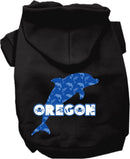 Pet Dog & Cat Screen Printed Hoodie for Medium to Large Pets (Sizes 2XL-6XL), "Oregon Blue Dolphins"