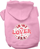 Pet Dog & Cat Screen Printed Hoodie for Medium to Large Pets (Sizes 2XL-6XL), "In My Lover Era"