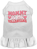 Pet Dog & Cat Screen Printed Dress "Mommy Is My Valentine"