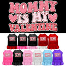 Pet Dog & Cat Screen Printed Dress "Mommy Is My Valentine"