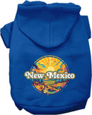 Pet Dog & Cat Screen Printed Hoodie for Medium to Large Pets (Sizes 2XL-6XL), "New Mexico Trippy Peaks"