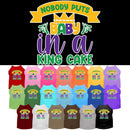 Pet Dog & Cat Screen Printed Shirt "Nobody Puts Baby In A King Cake"