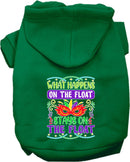 Pet Dog & Cat Screen Printed Hoodie "What Happens On The Float Stays On The Float"