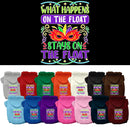 Pet Dog & Cat Screen Printed Hoodie "What Happens On The Float Stays On The Float"