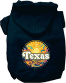 Pet Dog & Cat Screen Printed Hoodie for Medium to Large Pets (Sizes 2XL-6XL), "Texas Trippy Peaks"