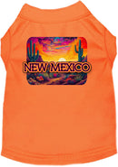 Pet Dog & Cat Screen Printed Shirt for Medium to Large Pets (Sizes 2XL-6XL), "New Mexico Neon Desert"