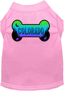 Pet Dog & Cat Screen Printed Shirt for Small to Medium Pets (Sizes XS-XL), "Colorado Mountain Shades"