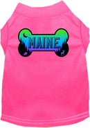 Pet Dog & Cat Screen Printed Shirt for Small to Medium Pets (Sizes XS-XL), "Maine Mountain Shades"