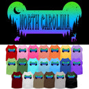 Pet Dog & Cat Screen Printed Shirt for Medium to Large Pets (Sizes 2XL-6XL), "North Carolina Mountain Shades"